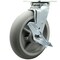 Service Caster 8 Inch SS Thermoplastic Rubber Swivel Caster with Ball Bearing and Brake SCC SCC-SS30S820-TPRBD-TLB - alternate 1