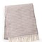 Homeroots 55" X 70" Chestnut Cotton Blend Woven Plush Throw Blanket with Fringe 632927 - alternate 1