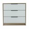 Homeroots 28" Brown And White Three Drawer Dresser 477804 - alternate 5