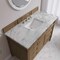 James Martin Vanities Brittany 48" Single Vanity, Pecan w/ 3 CM Carrara Marble Top 655-V48-PCN-3CAR - alternate 3