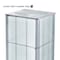 Azar Displays Four-Sided Pegboard Tower Floor Display, Rotating Wheeled Base, 16 in W x 67 in H, Clear 700407-CLR - alternate 3