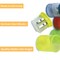Eisen Two-Hole Pencil Sharpener with Receptacle, Assorted Colors, 6PK ESN-513 - alternate 2