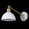 Jonathan Y Lisa 18" Swing Arm 1-Light Modern Midcentury Iron USB Charging Port LED Sconce, White/Brass Gold JYL1301A - alternate 6