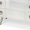 Homeroots 43" Silver Metal Two Drawer Chest 389720 - alternate 3