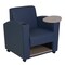 Regency Nova Tablet Arm Chair w/ Storage- Navy Blue/Noble Oak 7701NOBE - alternate 1