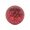 Homeroots 6" Red Paper Mache Hand Painted Orb Decorative Orb 635386 - alternate 2
