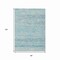 Homeroots 8' X 10' Teal Blue And Ivory Trellis Washable Indoor Outdoor Area Rug 616499 - alternate 4