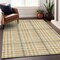 Homeroots 3' X 5' Gold Gray And Beige Plaid Washable Indoor Outdoor Area Rug 601476 - alternate 6