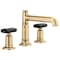 Brizo Invari: Widespread Lavatory Faucet with Column Spout - Less Handles 1.2 GPM 65377LF-PGLHP-ECO - alternate 4