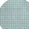 Homeroots 8' Teal Blue And Ivory Round Geometric Washable Indoor Outdoor Area Rug 614781 - alternate 3