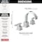 Delta Vero Two Handle Widespread Bathroom Faucet 3553LF - alternate 3