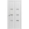 Vdomdoors Sliding Closet Bi-fold Doors White Solid Core Modern Interior SETE6900BF-WS-84 x 96 (2* 42x96) - alternate 1