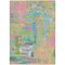Homeroots 10' X 14' Pink Key Lime And Sky Blue Abstract Washable Indoor Outdoor Area Rug 609219 - alternate 4