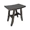 Homeroots 18" Antiqued Gray Teak Rectangular Shower Bench 376758 - alternate 3