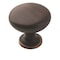 Amerock Edona 1-1/4 in 32 mm Diameter Oil-Rubbed Bronze Cabinet Knob, 25PK 1923272 - alternate 1