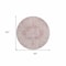 Homeroots 8' Pink Round Floral Medallion Washable Indoor Outdoor Area Rug 607916 - alternate 4