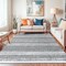 World Rug Gallery Contemporary Minimalistic Stripe LInes Area Rug 5 ft x 7 ft Cream WR30CREAM5X7 - alternate 4