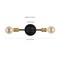 Jonathan Y Jaxon 13.25" 2-Light Industrial Farmhouse Iron LED Vanity, Oil Rubbed Bronze/Brass Gold JYL7574A - alternate 6