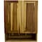 Homeroots 24in Brown Solid Wood Wall Mounted Accent Cabinet 383580 - alternate 3