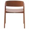 Leisuremod Rivo Collection Elegant Dining Chair in Dark Natural Wood, 4PK RC20LBR4 - alternate 4