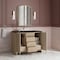 James Martin Vanities Gracyn 48" Single Vanity, Coastal Driftwood, w/ 3 CM Phantome Eclos Widespread Top D125-V48-CSD-WPHT - alternate 3