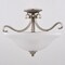 Vaxcel Monrovia 17-in W Brushed Nickel Dual Mount Semi Flush Ceiling Light or Pendant C0310 - alternate 3