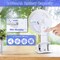 Simple Deluxe Clip on Fan with LED Lamp, Rechargeable Desk Fan, 4 Speed 360 DegRotating Detachable Clamp, Battery HIFANXCLIP6WLIGHT - alternate 4