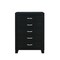 Homeroots 49" Black Wood Five Drawer Dresser 564698 - alternate 6