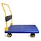 Wrightmaster 1100 lb. Capacity 4-Wheel Steel Standard Duty Platform Truck - Blue, Folding Push Cart ZR-EX-500 - alternate 5