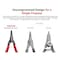 Tekton 7 Inch Internal and External Retaining Ring Pliers Set with Pouch, 4-Piece 0.070 in. Tips PRR91005 - alternate 3