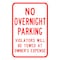 Sign Solutions Usa Parking Sign, 12 in W, Aluminum Sign, White DCS10DWT1218CUS00130 - alternate 1