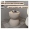 Leisuremod Sage Fiberstone Side Table, Half-Round Hourglass Design, Weatherproof, Fully Assembled SST16BG - alternate 4