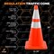 Xpose Safety 28 Inch Orange Traffic Cones with 6in and 4in Collars, DOT Approved, 1PK AOTC28-64-1-X - alternate 7