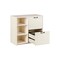 Homeroots 30" Antiqued White Distressed Wood Two Drawers Filing Cabinet 568316 - alternate 4