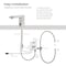 Kibi Blaze Touchless Bathroom Faucet with Pop-Up Drain, Plug-In or Battery Powered C-KBF1030BN - alternate 5