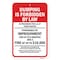 Signmission Dumping Is Forbidden By Law Es Prohibido Por La Le Aluminum, 18" x 24", A-1824-25230 A-1824-25230 - alternate 2