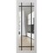 Sartodoors Slab Barn Door Panel Clear Glass, Lucia 2266 White Silk and Aluminum Strips, Sturdy Finished Doors LUCIA2266S-WS-24 x 96 - alternate 1