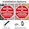 Signmission No Trespassing No Hunting, Fishing, 6 inch X 6 inch, Plastic Sign, 2PK OC-P-2PACK-6-97 - alternate 3