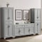 Crosley Tara 3-Piece Sideboard And Pantry Set KF33012GY - alternate 7