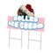 Signmission Rolled Ice Cream Die Cut Yard & Stake plastic coroplast window, C-DC-2436-Rolled Ice Cream19 C-DC-2436-DS-Rolled Ice Cream19 - alternate 1