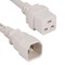 Sanoxy 2ft 14 AWG 15A 250V Power Cord IEC320 C14 to IEC320 C19, White SNX-CBL-LDR-PW134-8202 - alternate 1