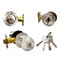 Ecs Hardware Durable Combo Lockset w/ Single Knob & Deadbolt, Entrance, Satin Nickle, Grade 3 SC1 ECSH-3607-SN-SC1 - alternate 1
