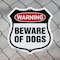 Signmission Dog Warning Shield Sign Beware Of Dogs, 6 Inch X 6 Inch, Plastic Sign SHI-P-6-376 - alternate 4