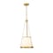 Z-Lite Madeline 4 Light Pendant, Modern Gold/White, 12 In W x 26.75 In H 1954P12-MGLD - alternate 1