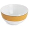 Martha Stewart Gold Rimmed 12 Piece Fine Ceramic Dinnerware Set in Yellow 97242.12 - alternate 4