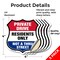 Signmission Private Driveway Shield Sign Private Dri, 4 inch X 4 inch, Vinyl Decal, 5PK SHI-D-5PACK-4-436 - alternate 3