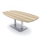 Skutchi Designs Arc Rectangle Meeting Room Table, 45 in W, 84 in L, Brown HAR-AREC-48X84-DOU-K525 - alternate 1
