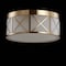 Jonathan Y Cadence 15" Drum Metal/Glass Flush Mount, Brass Gold JYL7454A - alternate 5