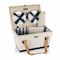 Picnic Time Family Of Brands Boardwalk Picnic Basket for 4, Beige 104-40-216-000-0 - alternate 1