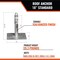 Malta Dynamics 18 in Roof Anchor-Galvanized Steel Tie-Off Point, For Wood, Steel, or Concrete A6321 - alternate 3